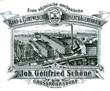 Johann Gottfried Schöne - Mechanische Band- und Gurtweberei Sachsens