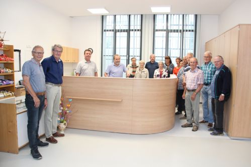 Die Mitglieder des Museumsvereins „Großröhrsdorfer Industrie- und Bandmuseum e.V.“ im neuen Foyer