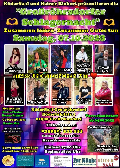 Plakat Schlagernacht