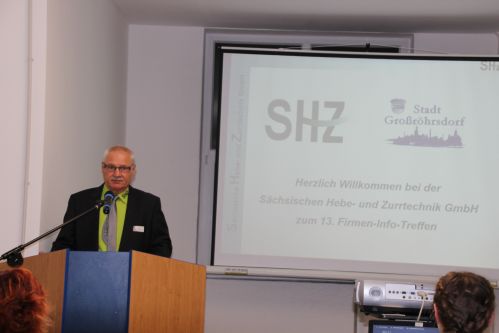 Günter Böhme stellt die SHZ GmbH vor